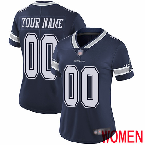 Limited Navy Blue Women Home Jersey NFL Customized Football Dallas Cowboys Vapor Untouchable->customized nfl jersey->Custom Jersey